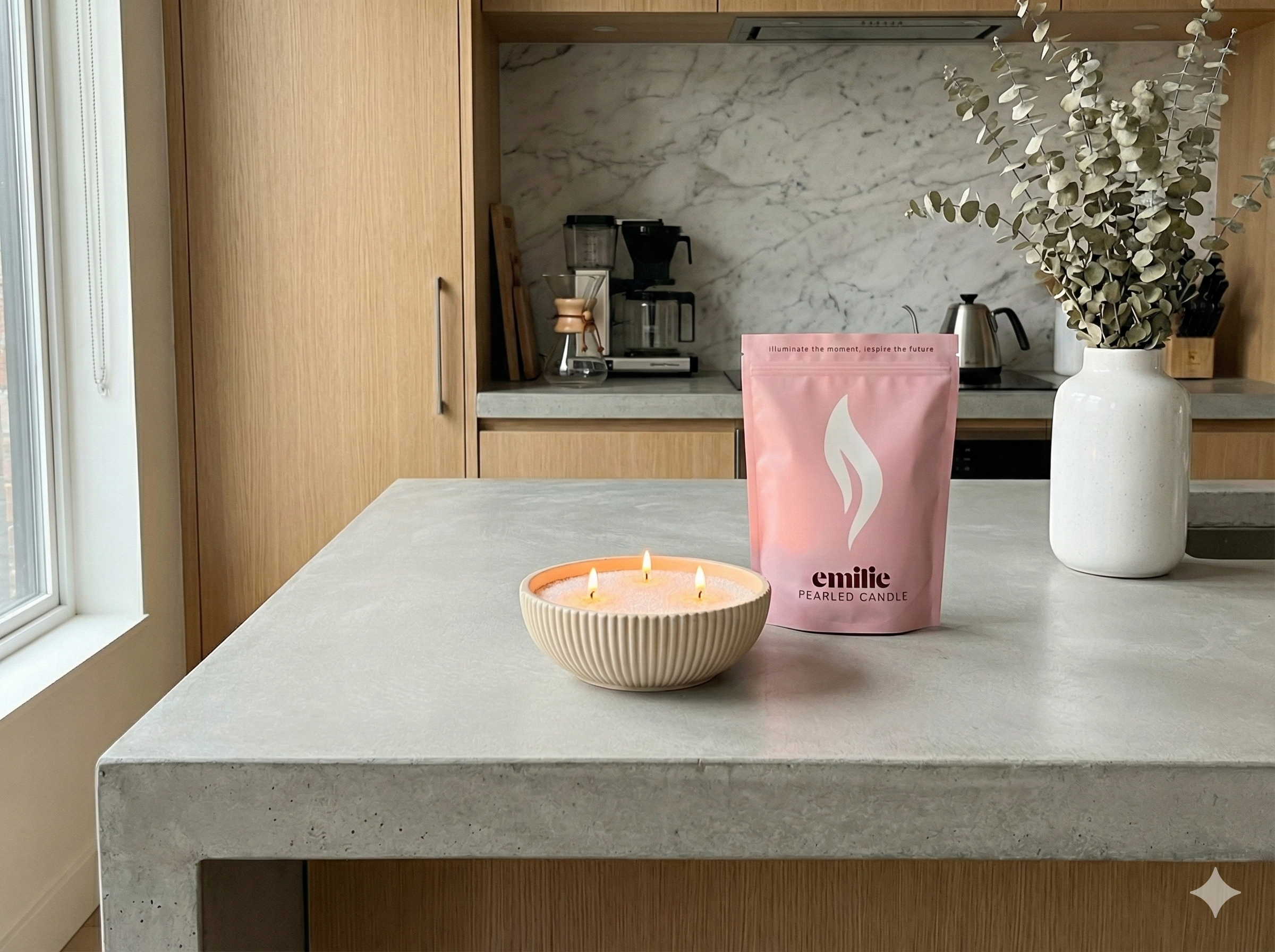 Luxury Refillable Candles UK | Emilie Pearled Candle
– Emilie Candle