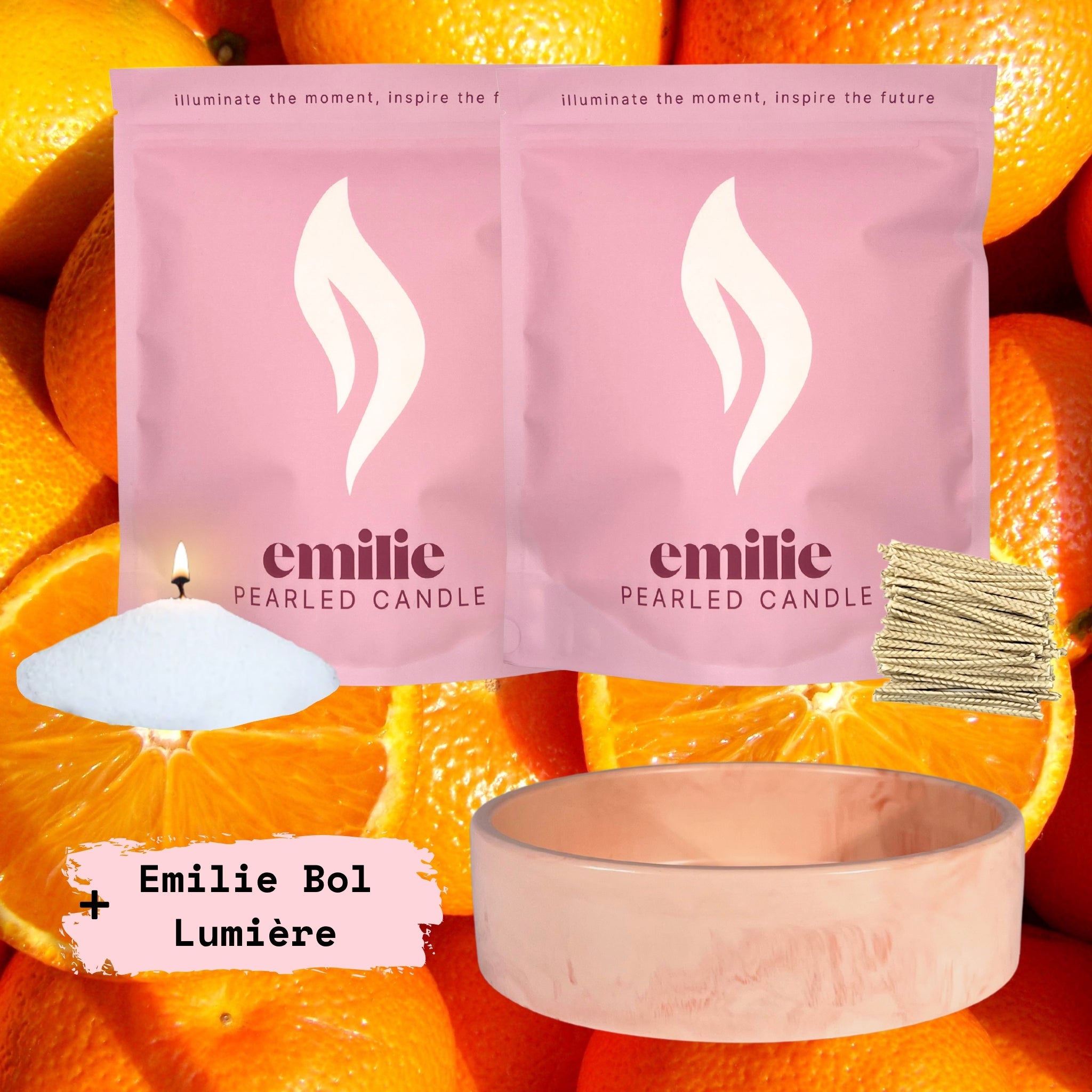 NUOVA! Emilie Pearled Candle - Profumata // 750g