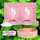 Peppermint 1kg + 1kg of Your Choice Pearled Candles + Emilie Bol Lumière