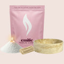 Unscented Coloured 1kg + Emilie Bol Lumière Gift Set