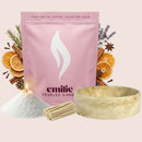 Scented White 500g + Emilie Bol Lumière Gift Set
