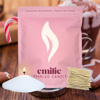 Hot Chocolate & Macaroon Scented Pearled Candle