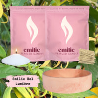 Ylang Ylang 1kg + 1kg of Your Choice Pearled Candles + Emilie Bol Lumière