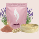 Lavender – 1kg Pearled Candle + Emilie Bol Lumière