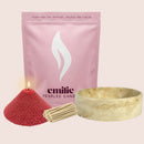Unscented Coloured 1kg + Emilie Bol Lumière Gift Set
