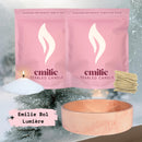 Frosted Wonderland 1kg + 1kg of Your Choice Pearled Candles + Emilie Bol Lumière