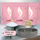 Frosted Wonderland 1kg + 2x 1kg of Your Choice Pearled Candles + Emilie Bol Lumière
