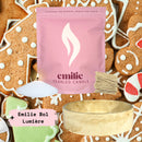Gingerbread – Set & Save Pearled Candle + Emilie Bol Lumière