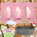 Gingerbread 1kg + 2x 1kg of Your Choice Pearled Candles + Emilie Bol Lumière