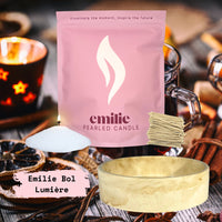 Mulled Wine – Set & Save Pearled Candle + Emilie Bol Lumière