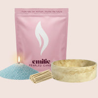 Unscented Coloured 1kg + Emilie Bol Lumière Gift Set