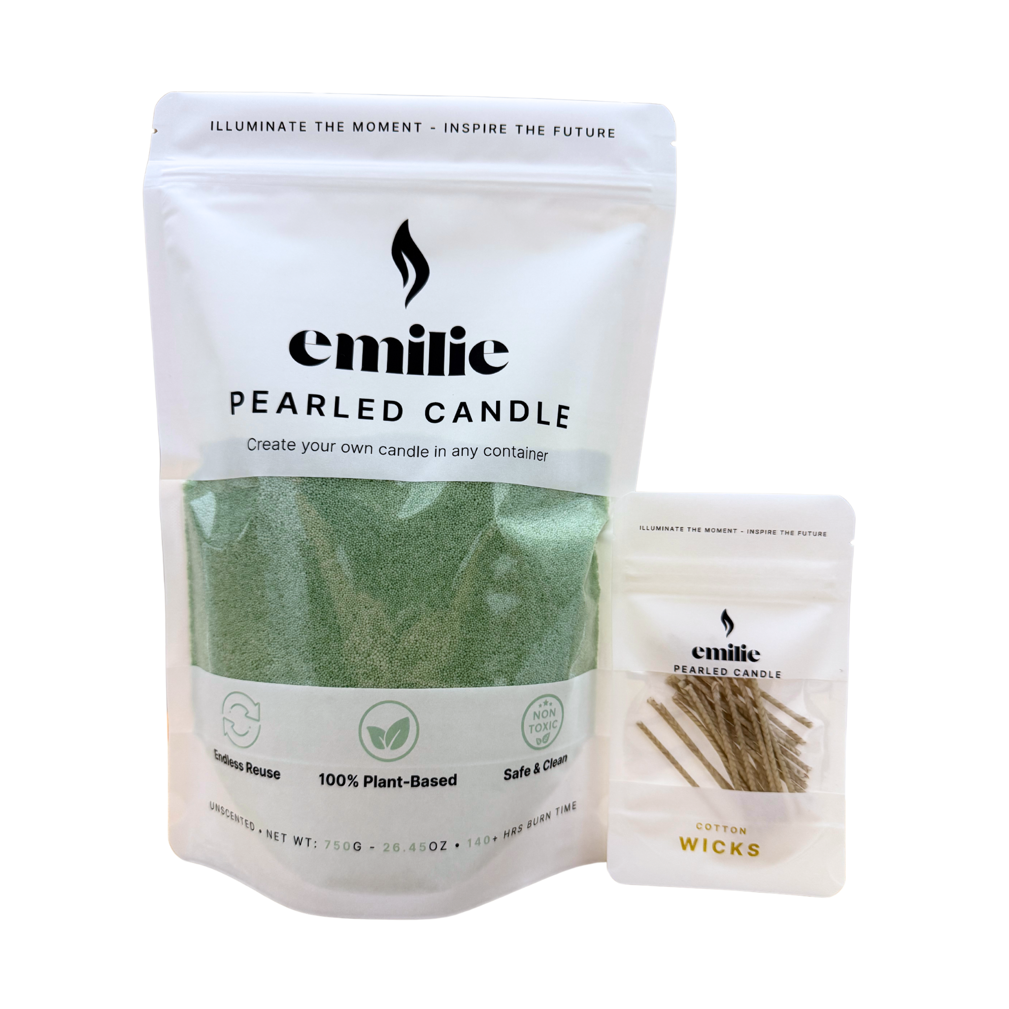 Emilie Pearled Candle – Unscented // 750g