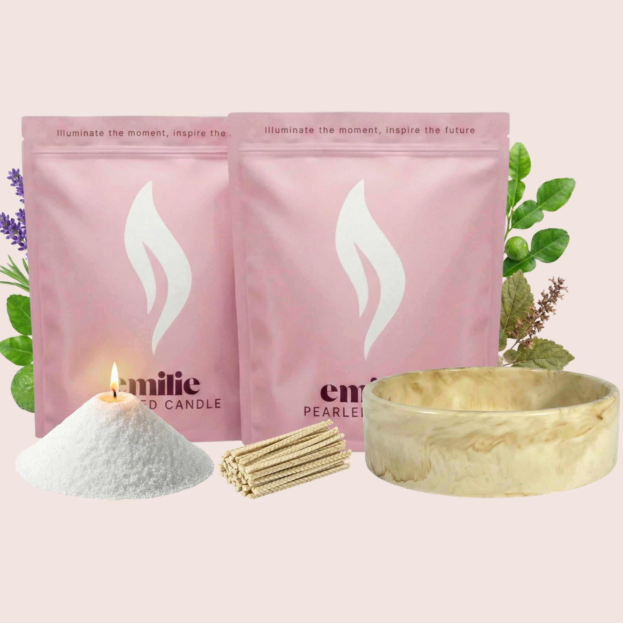 Scented Duo 500g + Emilie Bol Lumière Gift Set