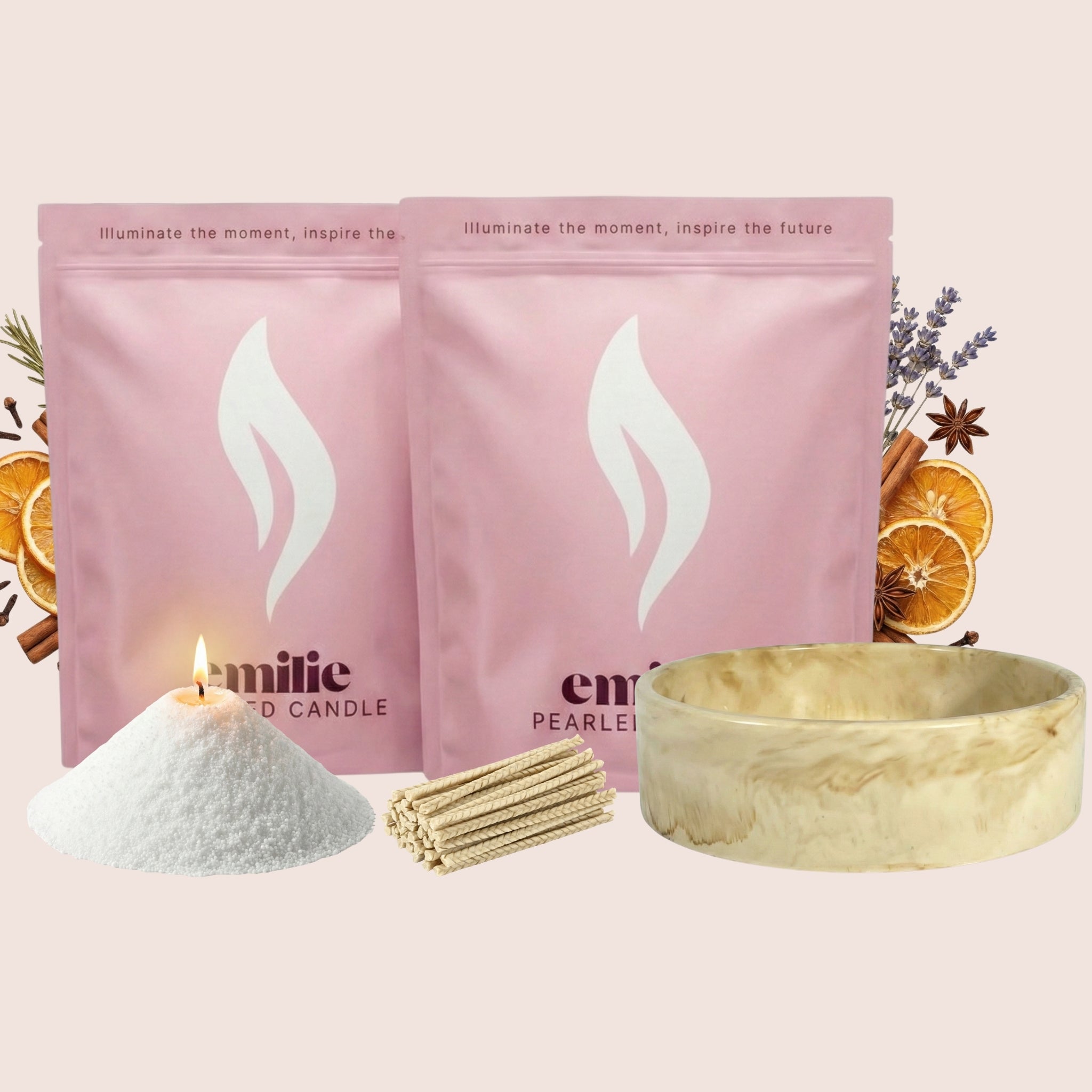 Scented Duo 500g + Emilie Bol Lumière Gift Set