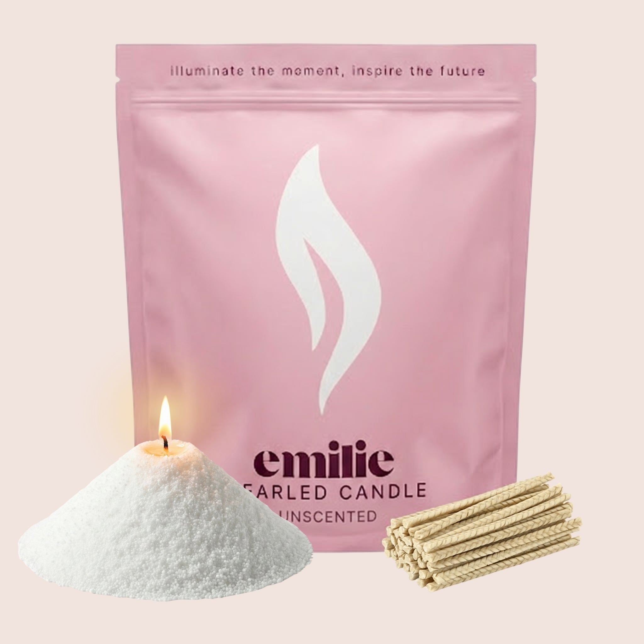 <tc>Emilie Pearled Candle</tc> – Sin perfume