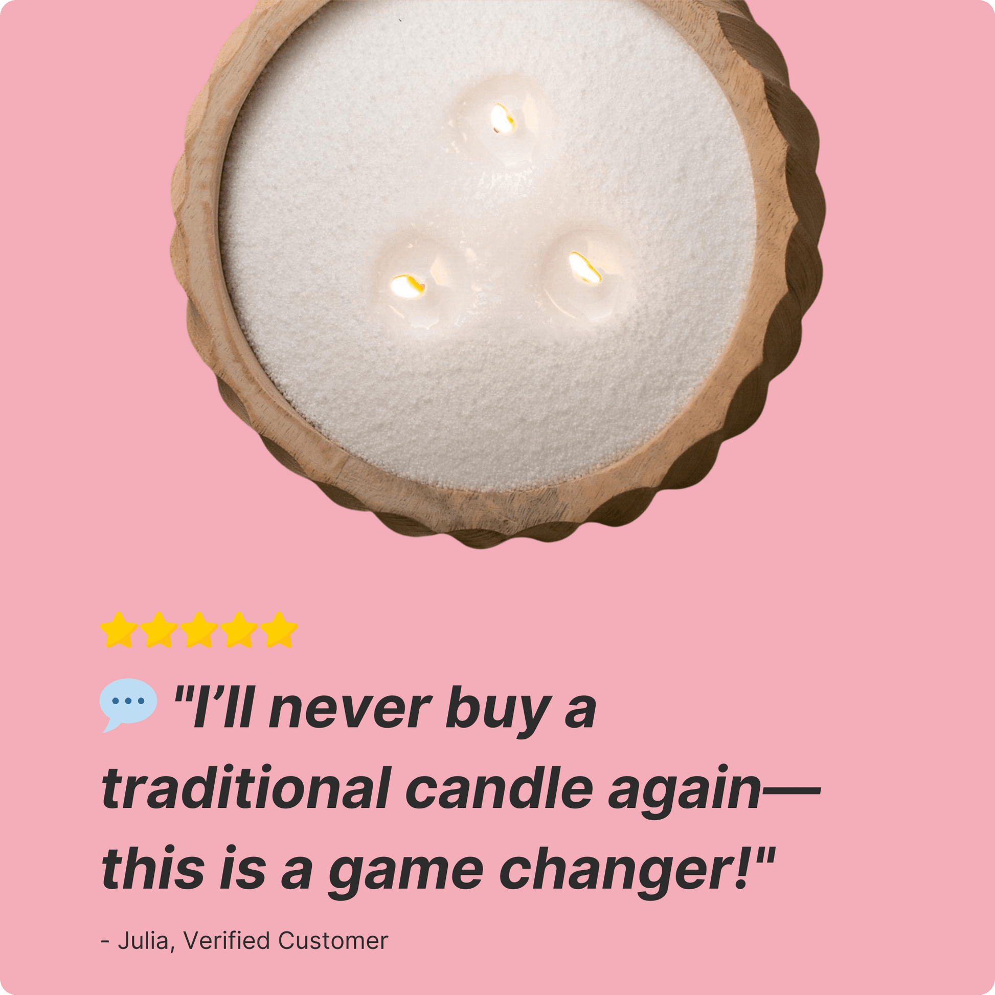22.3 OZ Pearled Candle Unscented - Emilie Candle