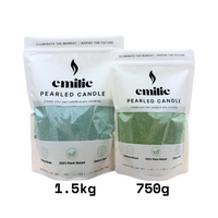 Emilie Pearled Candle – Unscented // 750g