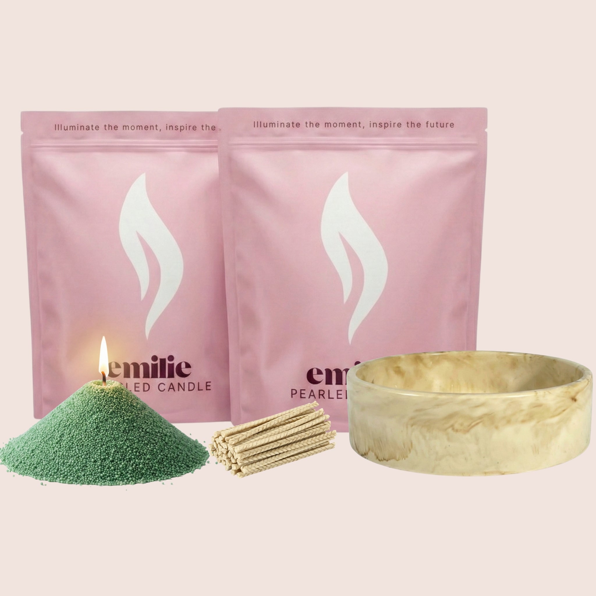 Unscented Coloured Duo 1kg + Emilie Bol Lumière Gift Set