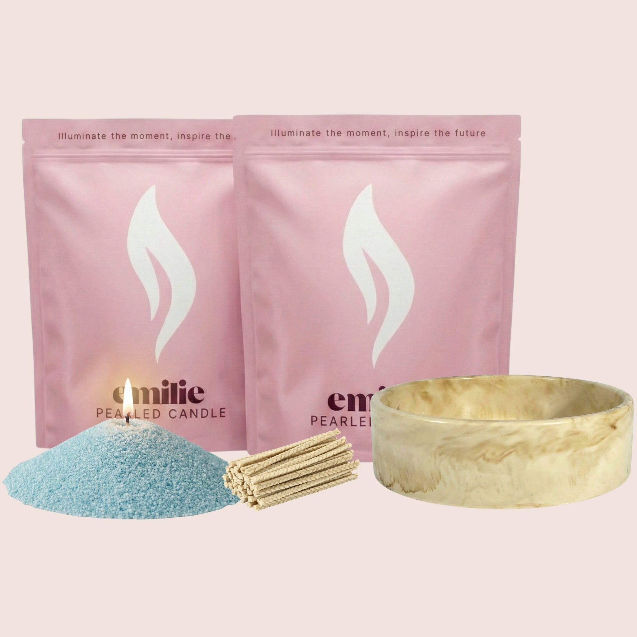 Unscented Coloured Duo 1kg + Emilie Bol Lumière Gift Set