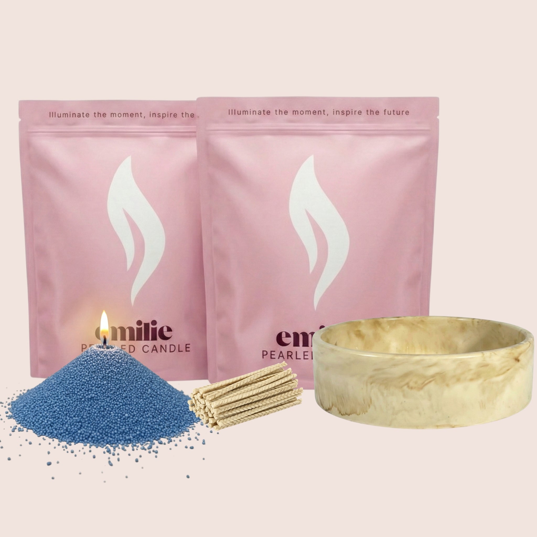 Unscented Coloured Duo 1kg + Emilie Bol Lumière Gift Set
