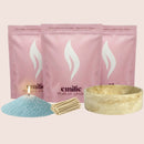Unscented Coloured Trio 500g + Emilie Bol Lumière Gift Set