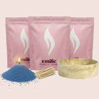 Unscented Coloured Trio 500g + Emilie Bol Lumière Gift Set