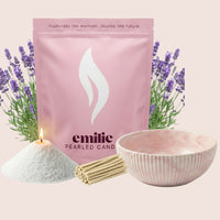 Lavender – 1kg Pearled Candle + Emilie Bol Halo