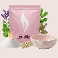Scented White 1kg + Emilie Bol Halo Gift Set