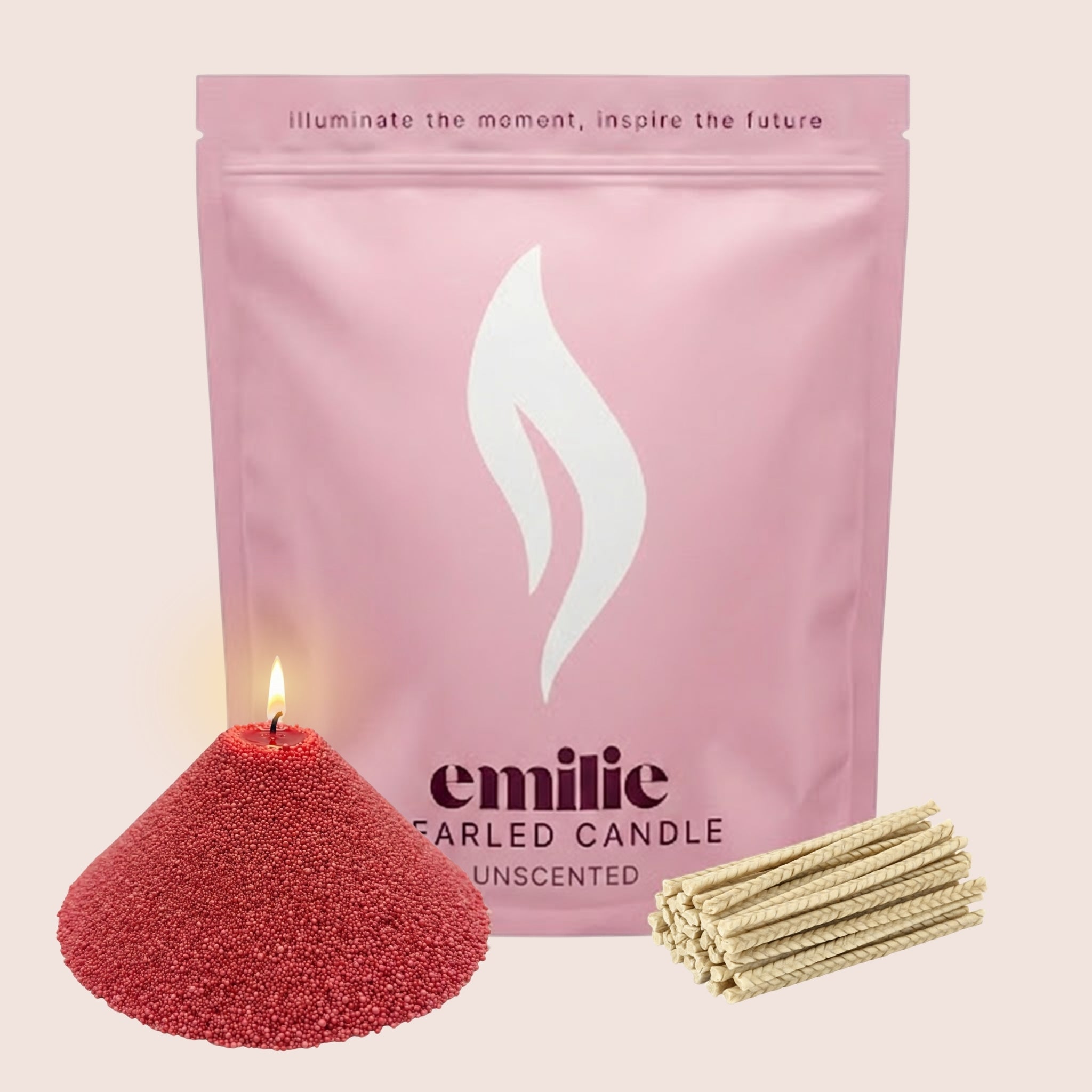 <tc>Emilie Pearled Candle</tc> – Sin perfume