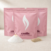 3 pearled candles, £99.99