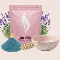 Lavender – 1kg Pearled Candle + Emilie Bol Halo