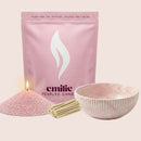 Unscented Coloured 1kg + Emilie Bol Halo Gift Set