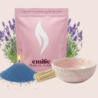 Lavender – 1kg Pearled Candle + Emilie Bol Halo