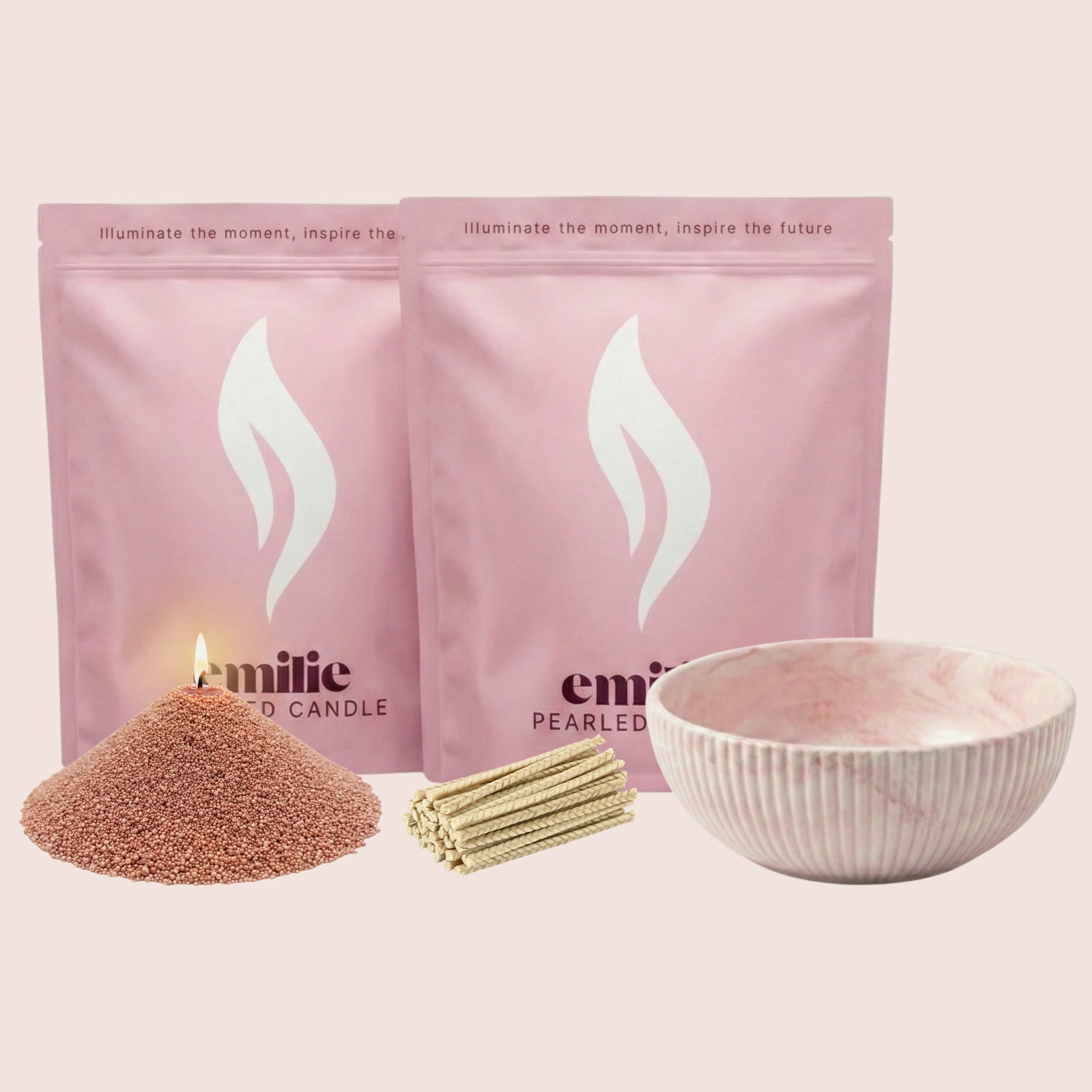 Unscented Coloured Duo 1kg + Emilie Bol Halo Gift Set
