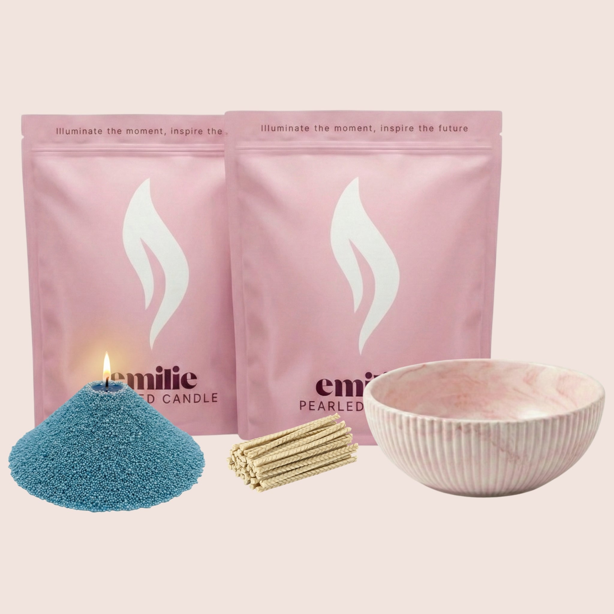 Unscented Coloured Duo 1kg + Emilie Bol Halo Gift Set