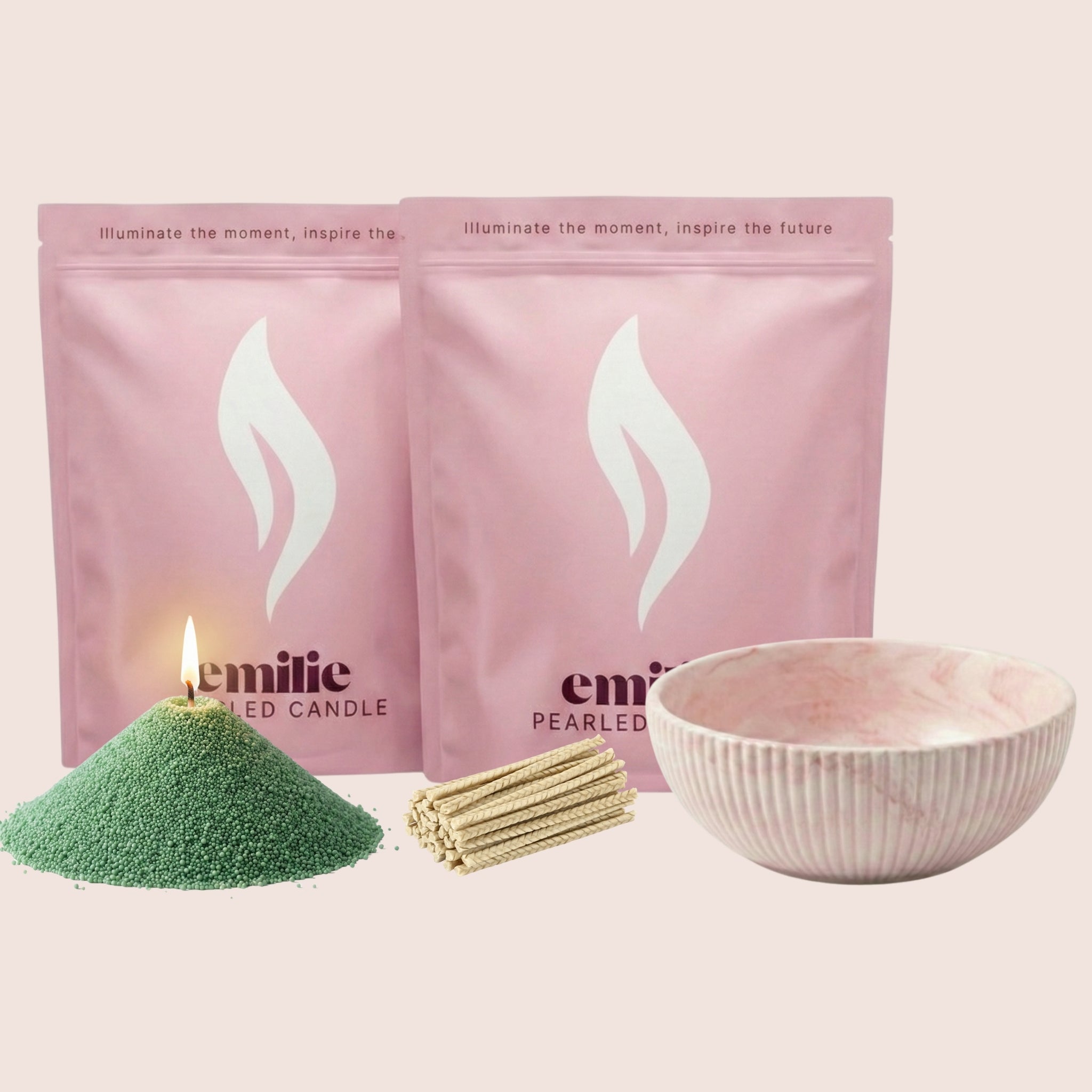Unscented Coloured Duo 1kg + Emilie Bol Halo Gift Set