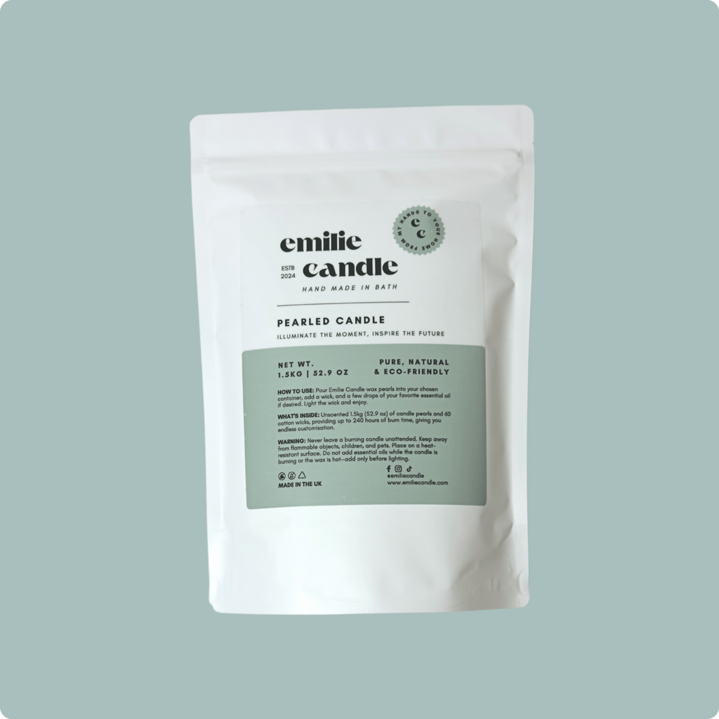 52.91 OZ Pearled Candle Unscented - Emilie Candle