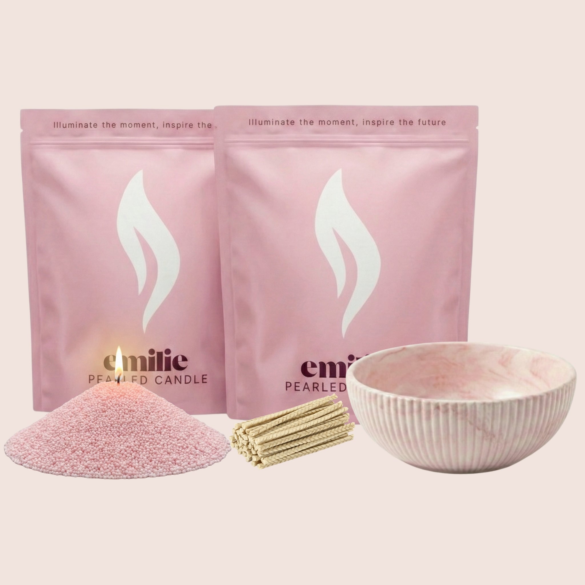 Unscented Coloured Duo 1kg + Emilie Bol Halo Gift Set