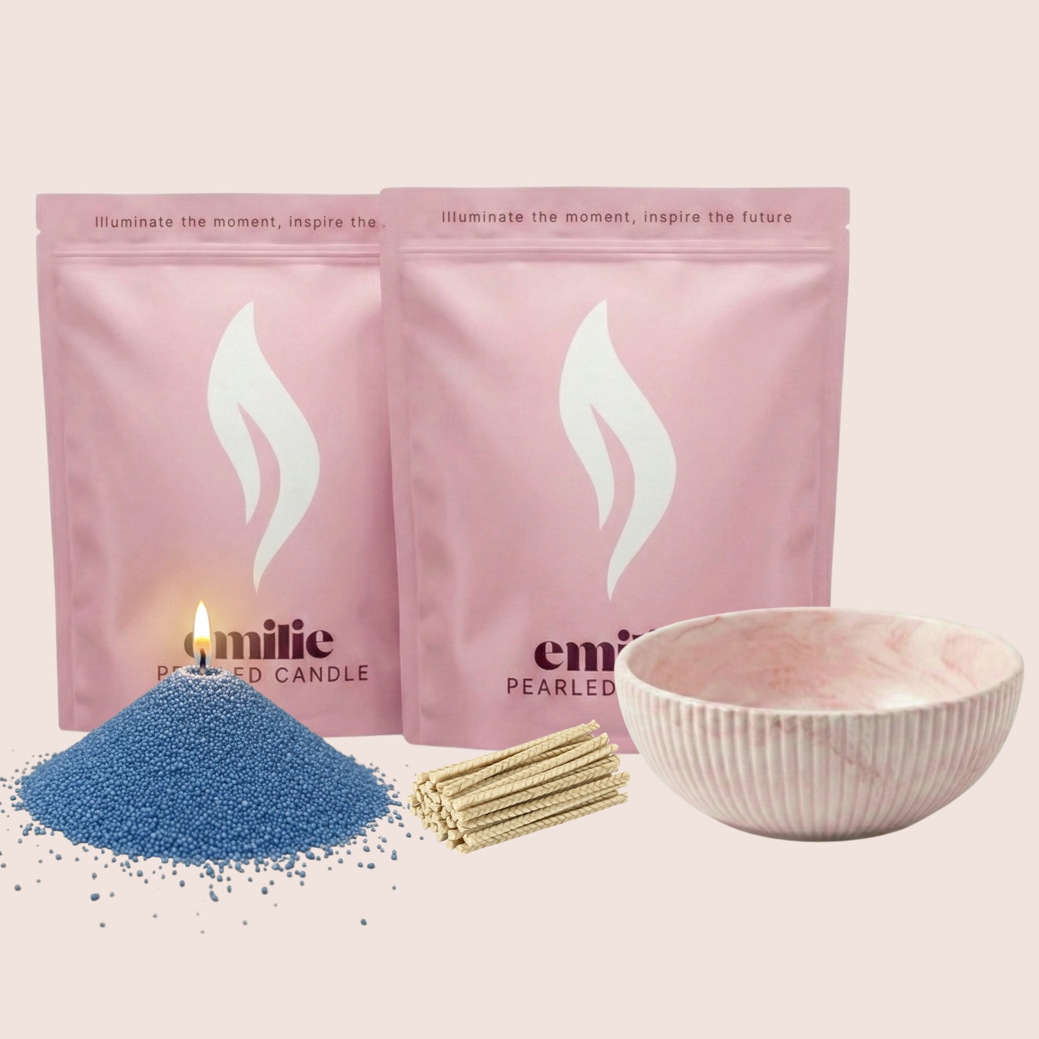 Unscented Coloured Duo 1kg + Emilie Bol Halo Gift Set