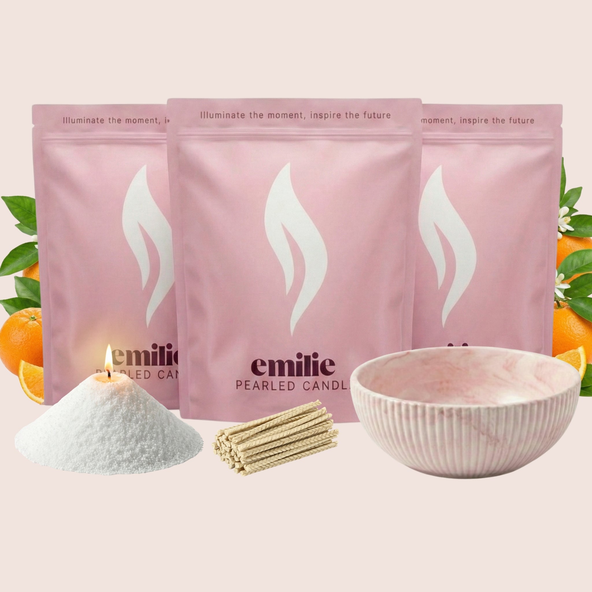 Scented Trio 500g + Emilie Bol Halo Gift Set