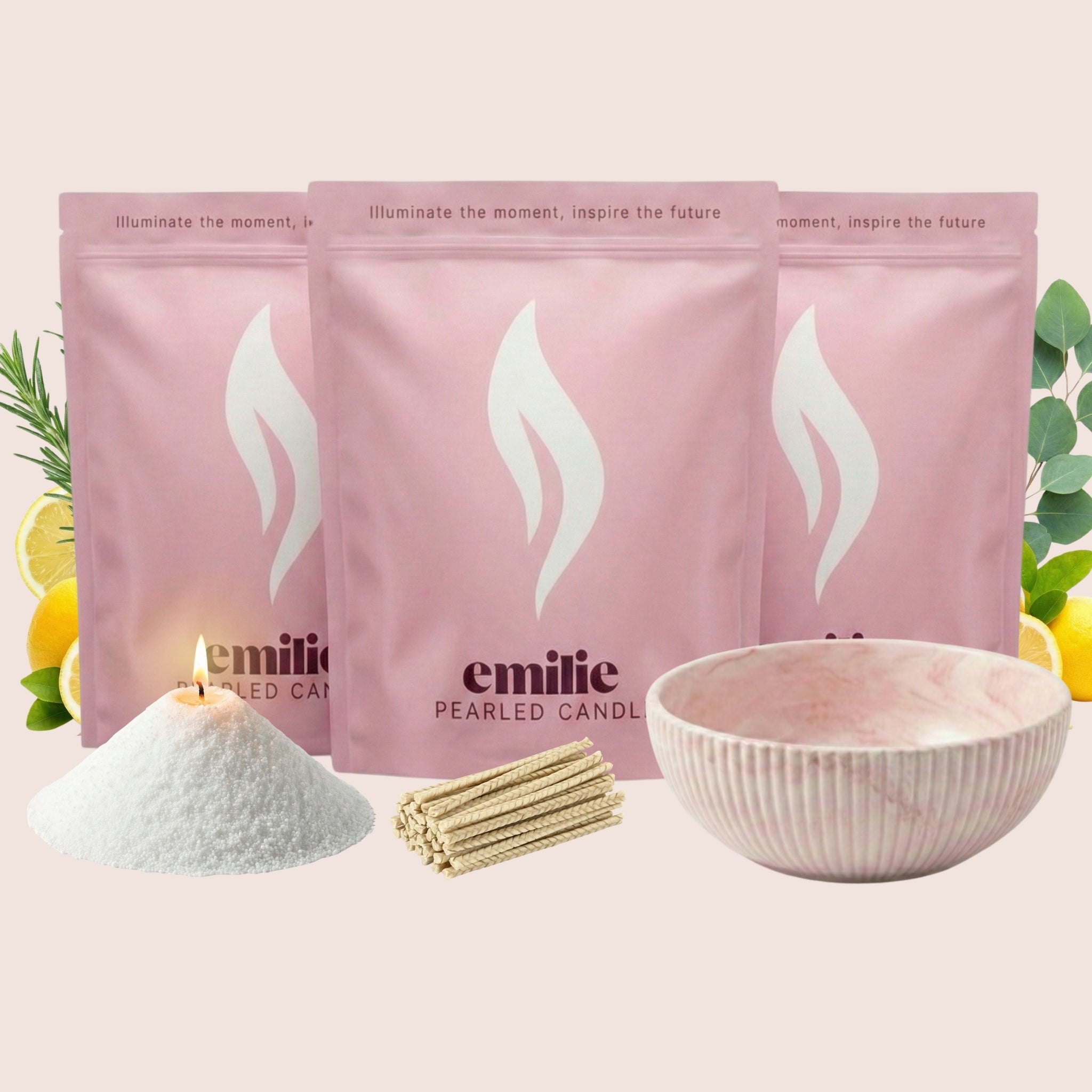 Scented Trio 500g + Emilie Bol Halo Gift Set