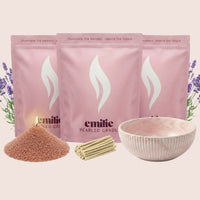 NEU! Emilie Perlenkerze – Beduftet // 750 g