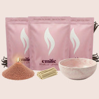 NEU! Emilie Perlenkerze – Beduftet // 750 g