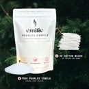 Cedarwood Scented Pearled Candle