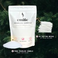 Cedarwood Scented Pearled Candle