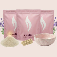 NEU! Emilie Perlenkerze – Beduftet // 750 g