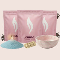 NEU! Emilie Perlenkerze – Beduftet // 750 g