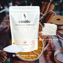 Clementine & Cinnamon Scented Pearled Candle