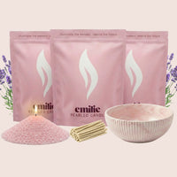 NEU! Emilie Perlenkerze – Beduftet // 750 g