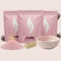 NEU! Emilie Perlenkerze – Beduftet // 750 g